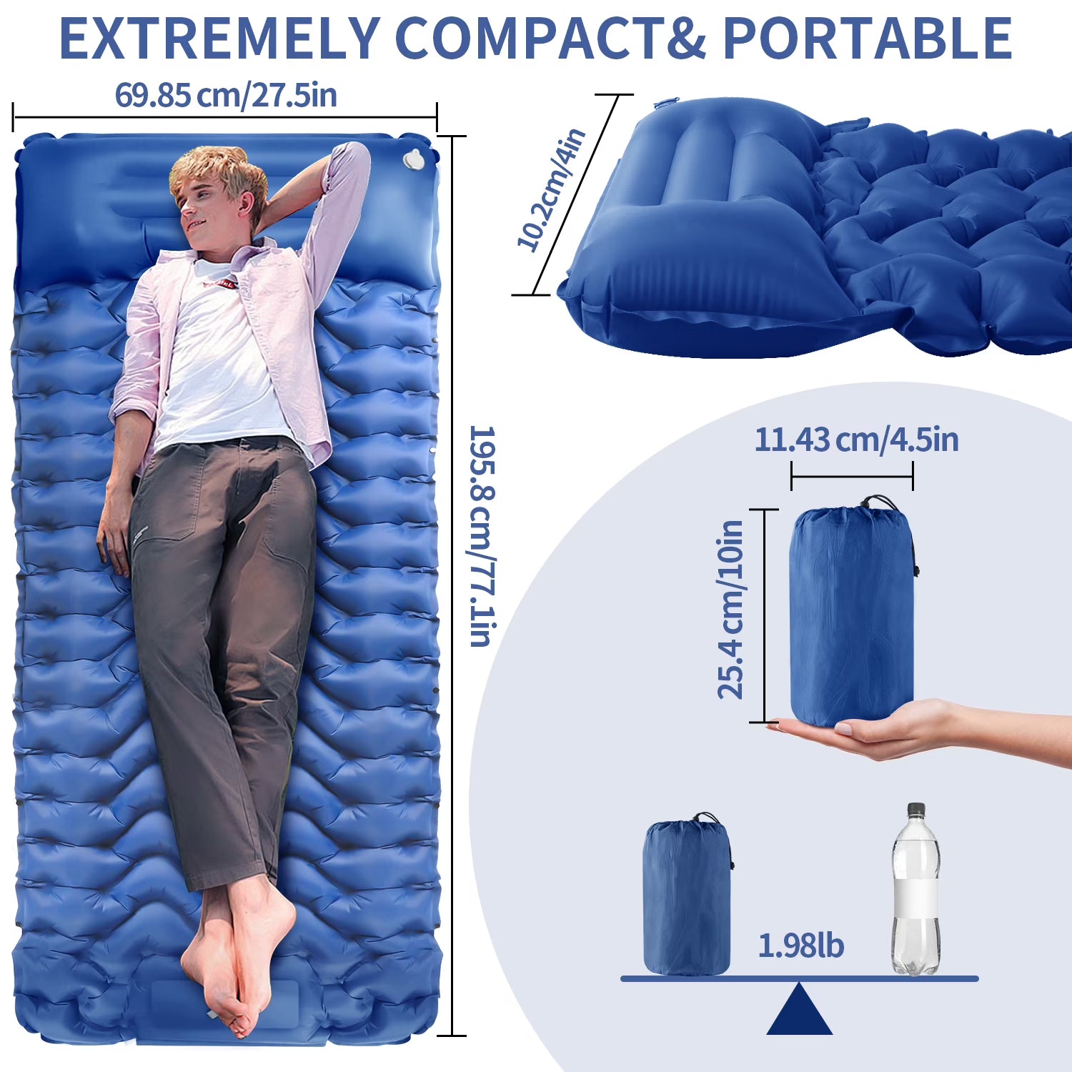 PeakPact™ Premium Ultralight Camping Mattress